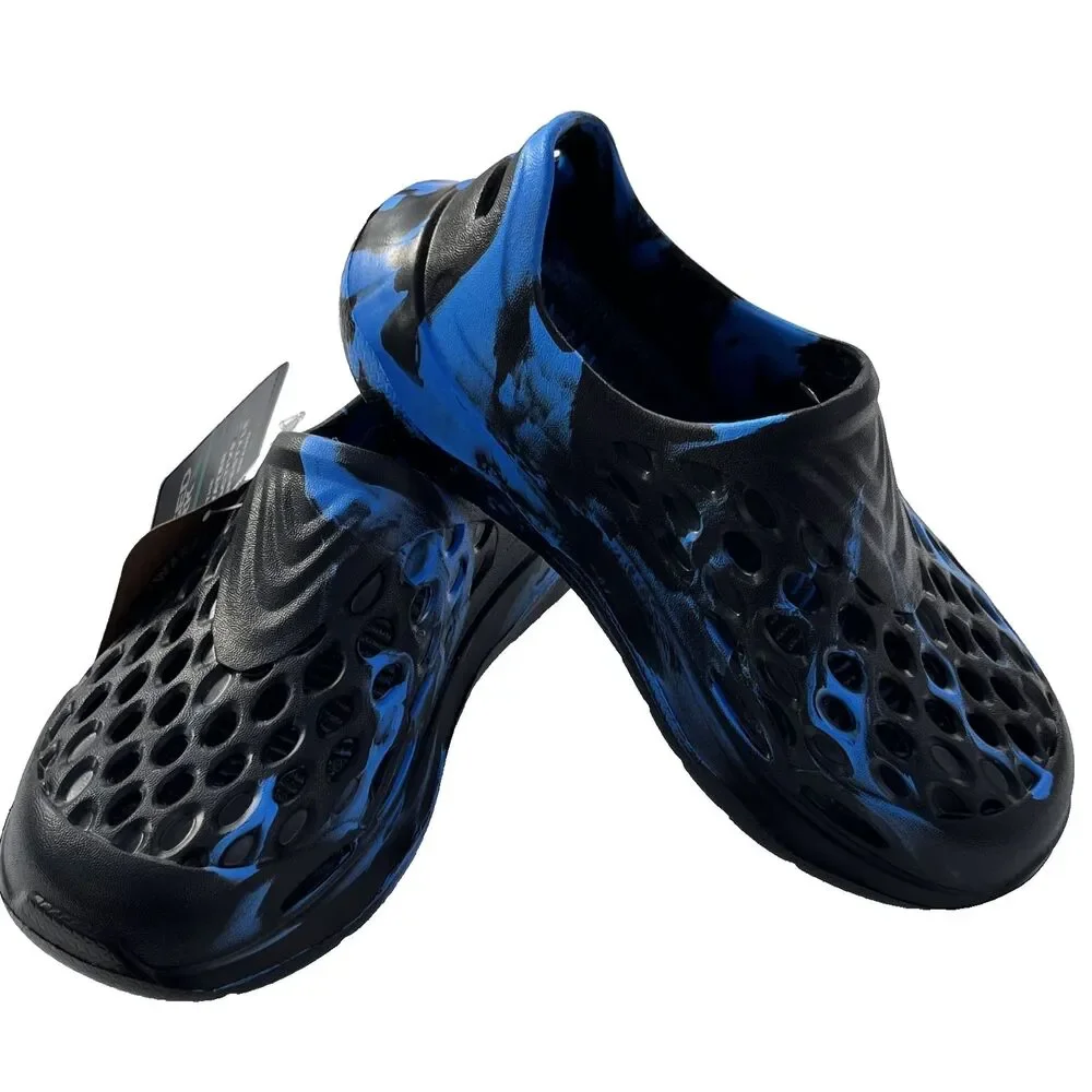 Rugged Shark Blue Black Slip-On Water Sneaker Big Boys‎ Size 1 Vacation Travel